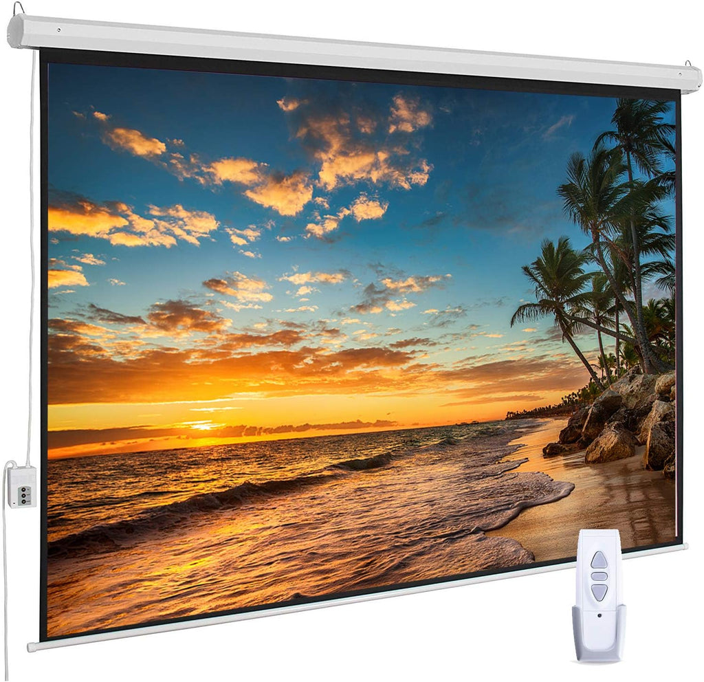 100 inch 16:9 HD Electric Projector Screen with Remote Control V533