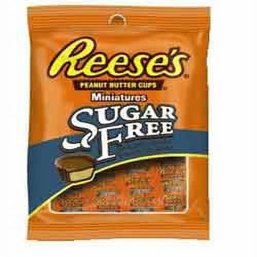 Sugar-Free Milk Chocolate Peanut Butter Candy, 3 Ounce Bag (Pack of 12) Z94460