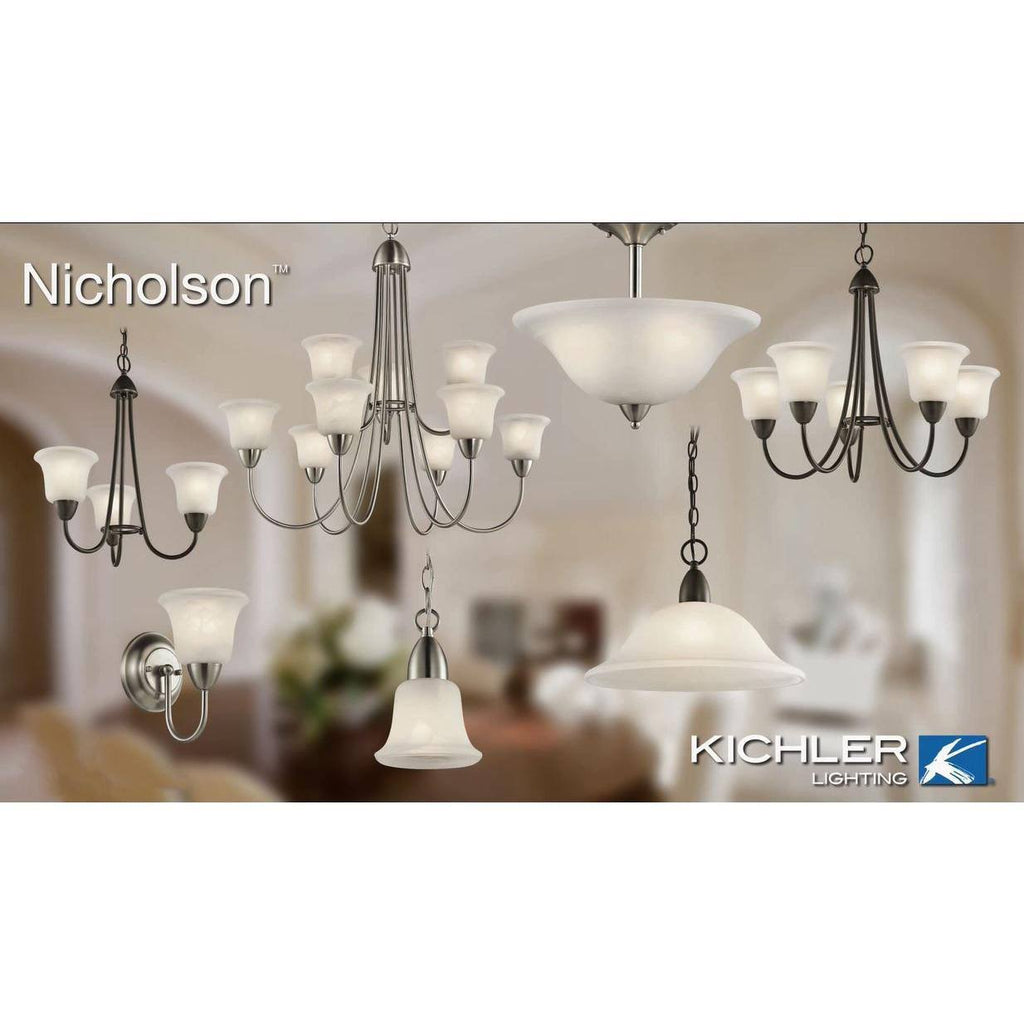 Brushed Nickel 2-Light Bath N13498
