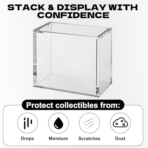 2 Pack Acrylic Magnetic Case, 5mm Thick Q968