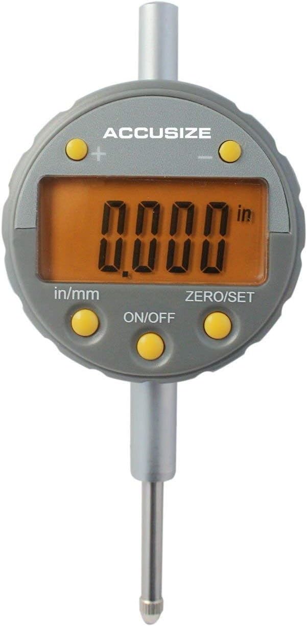 0-1/2'' by 0.00005'' Electronic Digital Indicator with Yellow Lcd X3367