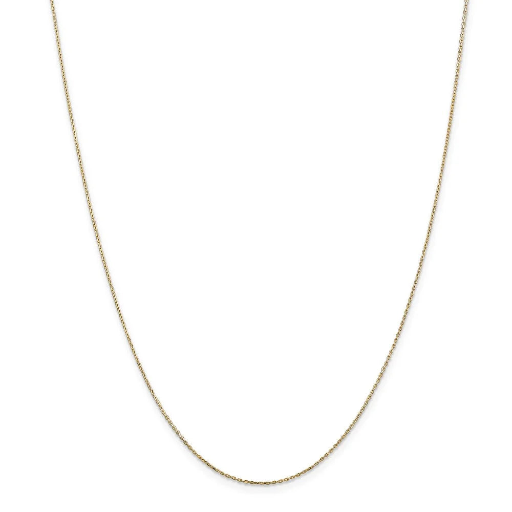 14k Yellow Gold Diamond Accent Initial Necklace - 24 Inch H648046