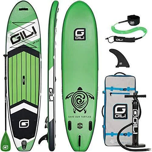 Green Air Inflatable Stand Up Paddle Board Package Z2522