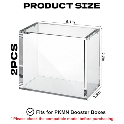 2 Pack Acrylic Magnetic Case, 5mm Thick Q968