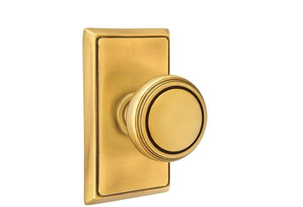 Passage Set with Rectangular Rosette Knob W699