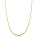 10k Yellow Gold Herringbone Chain Necklace (2.2mm, 20 inch) V4976