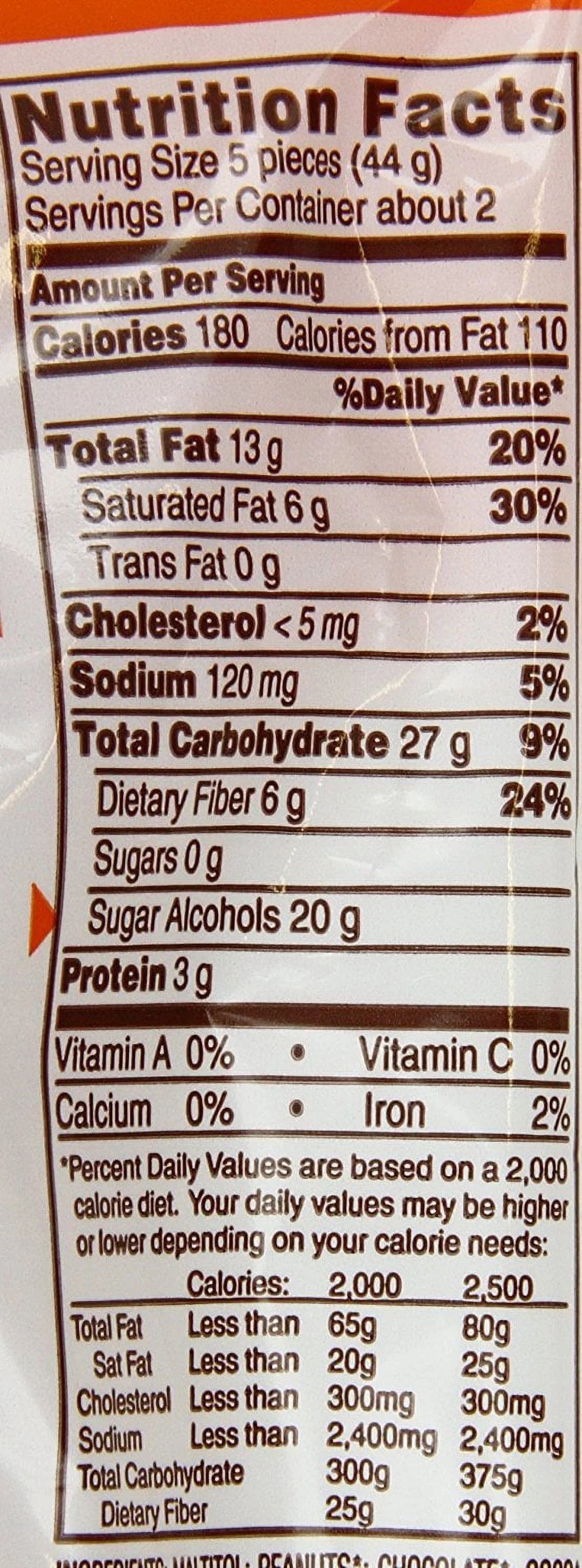 Sugar-Free Milk Chocolate Peanut Butter Candy, 3 Ounce Bag (Pack of 12) Z94460