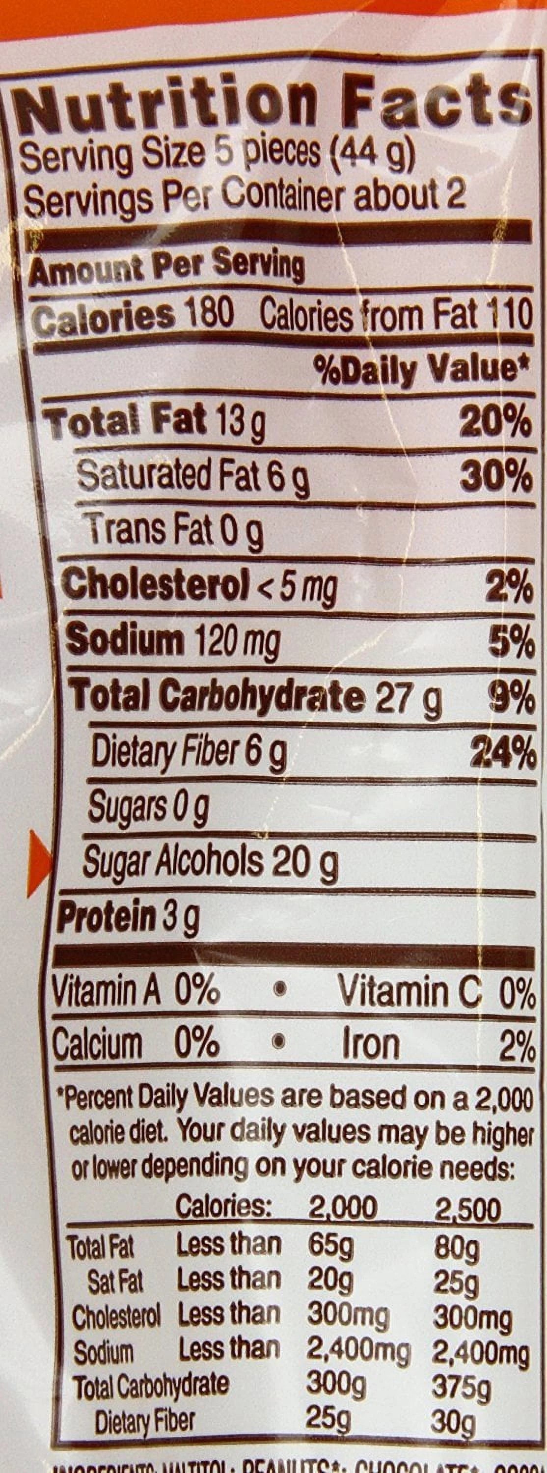 Sugar-Free Milk Chocolate Peanut Butter Candy, 3 Ounce Bag (Pack of 12) Z94460