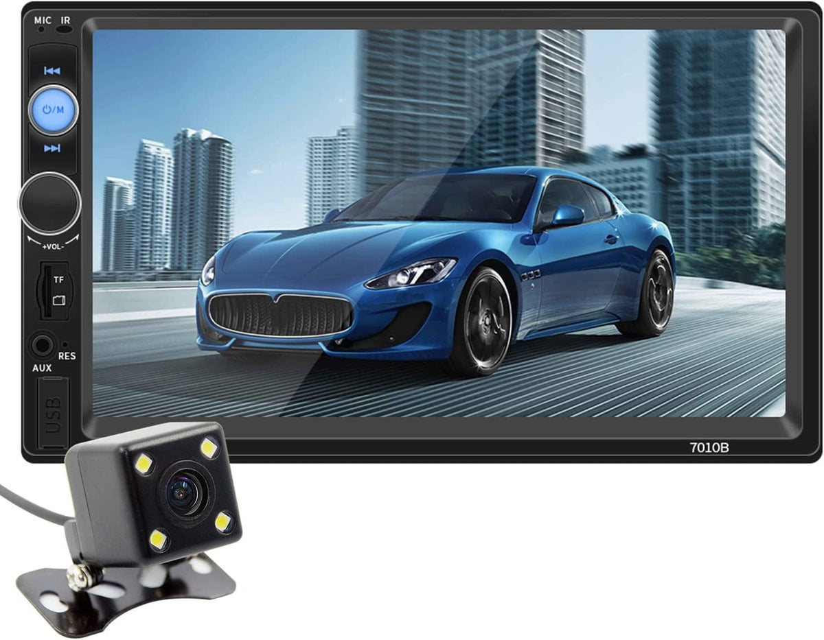 7 Inch Double Din Car Stereo with Backup Camera, Pack of 2 A863284