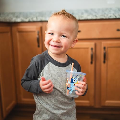 10 Oz 8 Count Toddler Straw Cups with Snap On Lids and Straws D68576