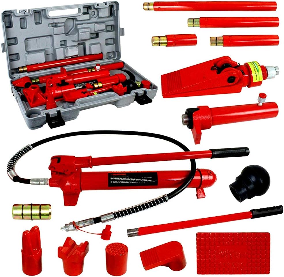 10 Ton Hydraulic Bottle Jack Pump Tool Kit C818430