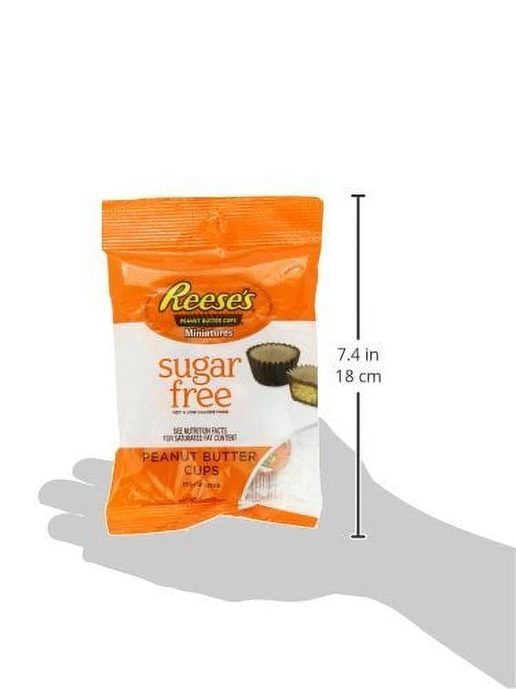 Sugar-Free Milk Chocolate Peanut Butter Candy, 3 Ounce Bag (Pack of 12) Z94460