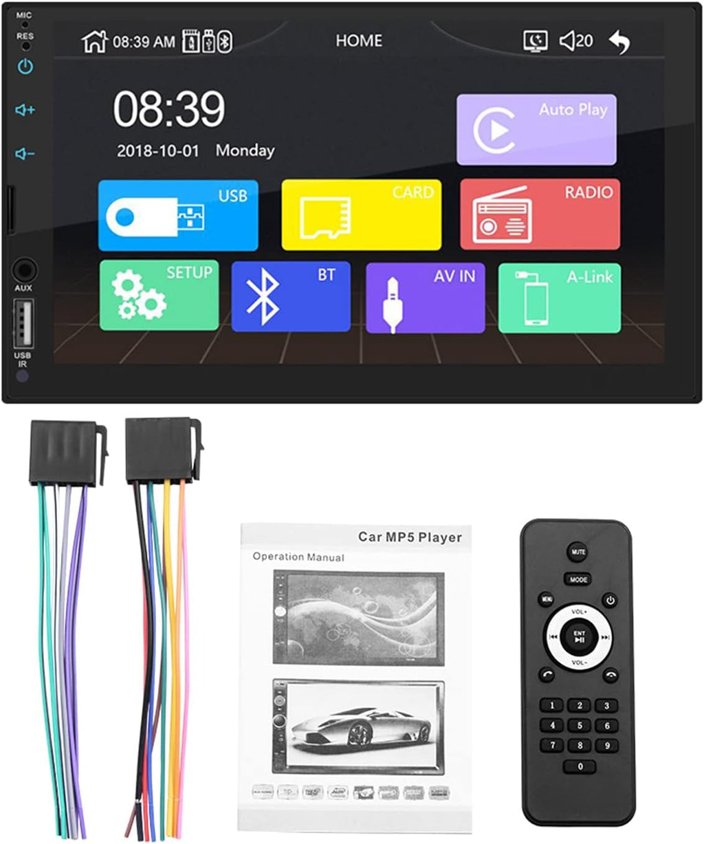 7 Inch Double Din Car Stereo with Backup Camera, Pack of 2 A863284