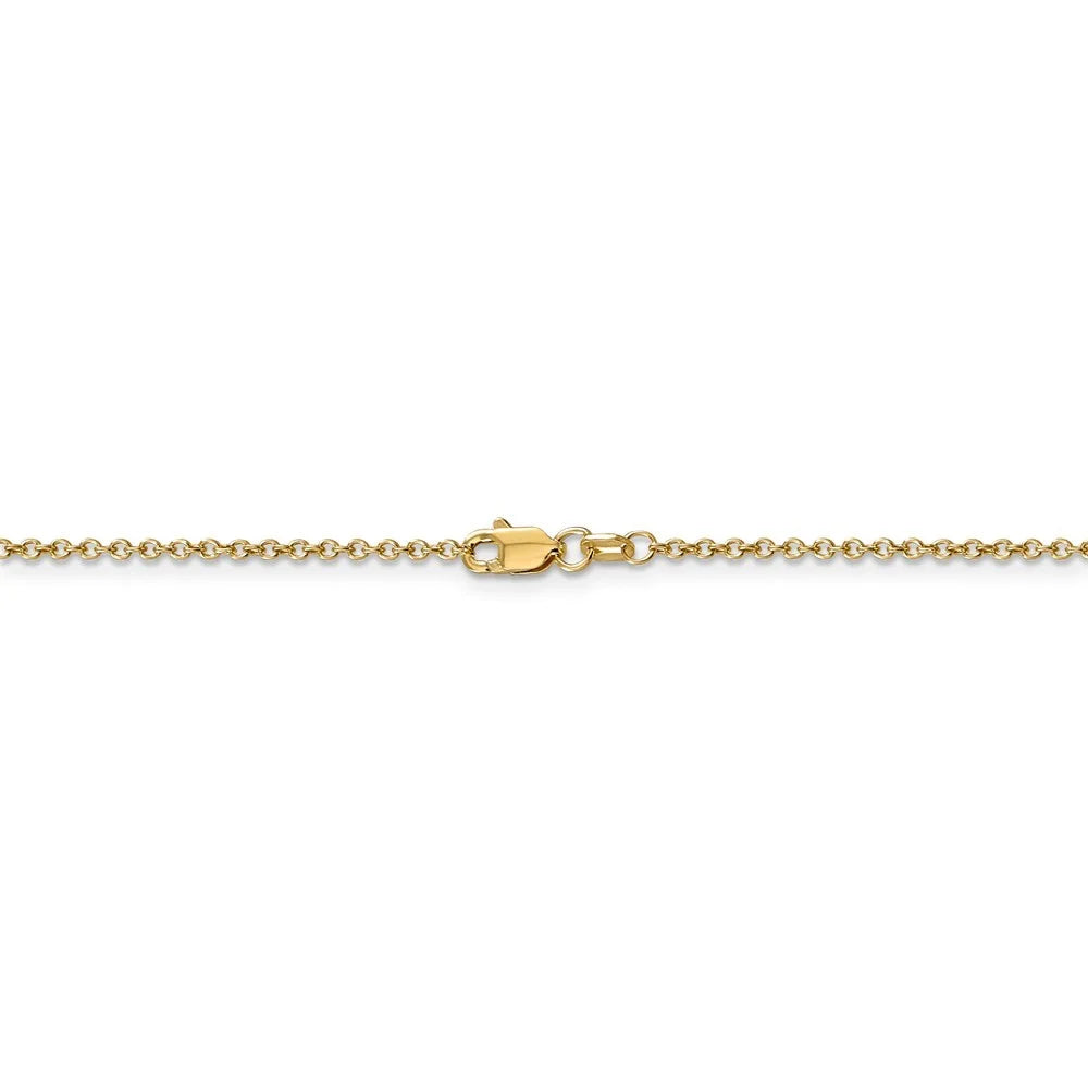 14k Gold 1.4mm Cable Chain Necklace 30 Inch 3.8 Grams R3963
