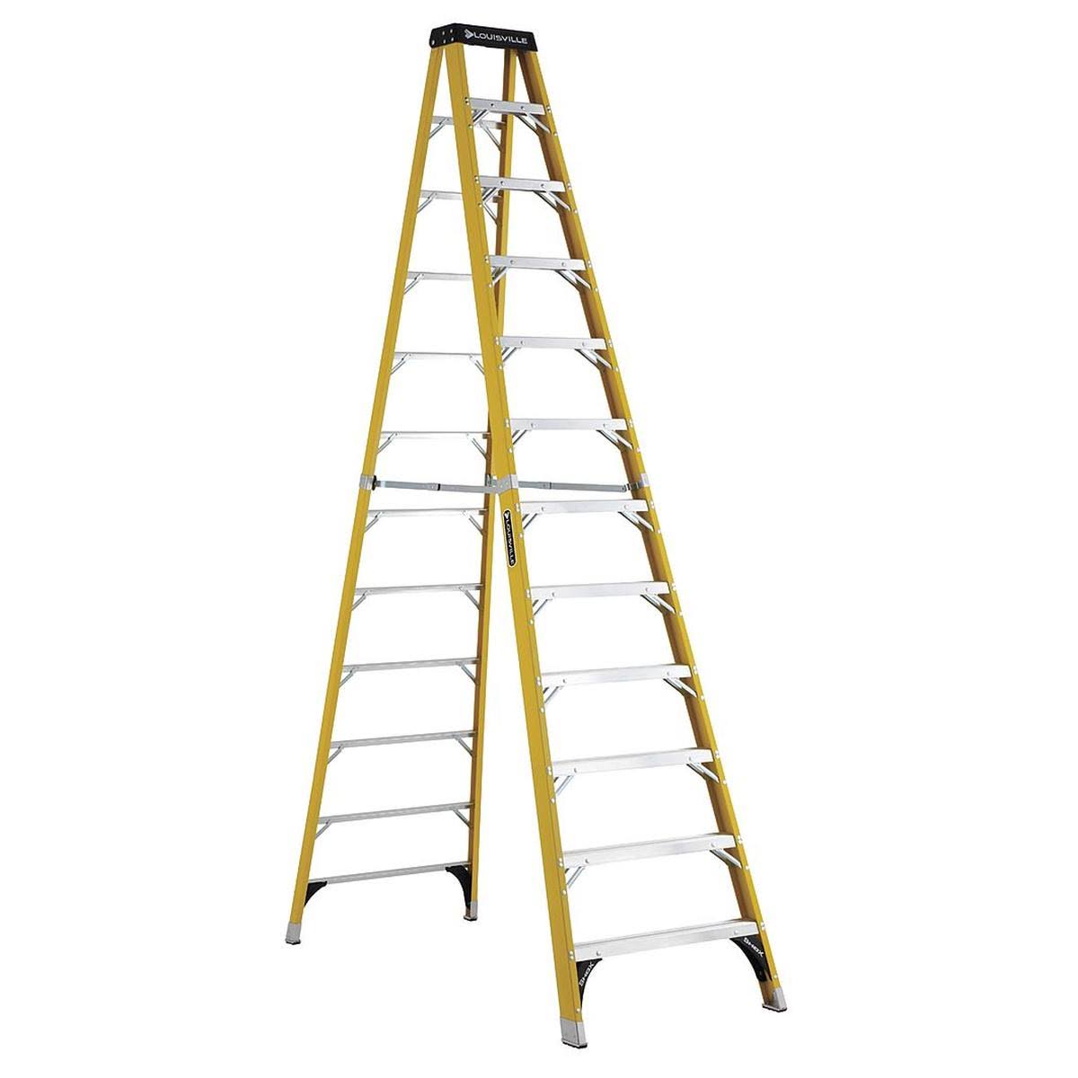12 ft. 375 lb. Load Capacity Fiberglass Stepladder S96322
