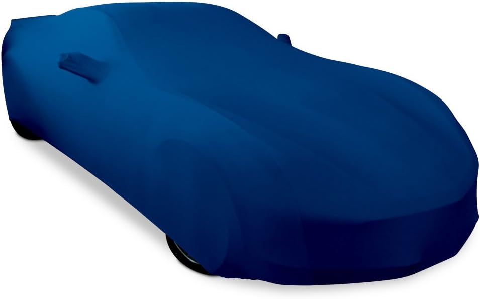 Blue Stretch Satin Indoor Car Cover I140